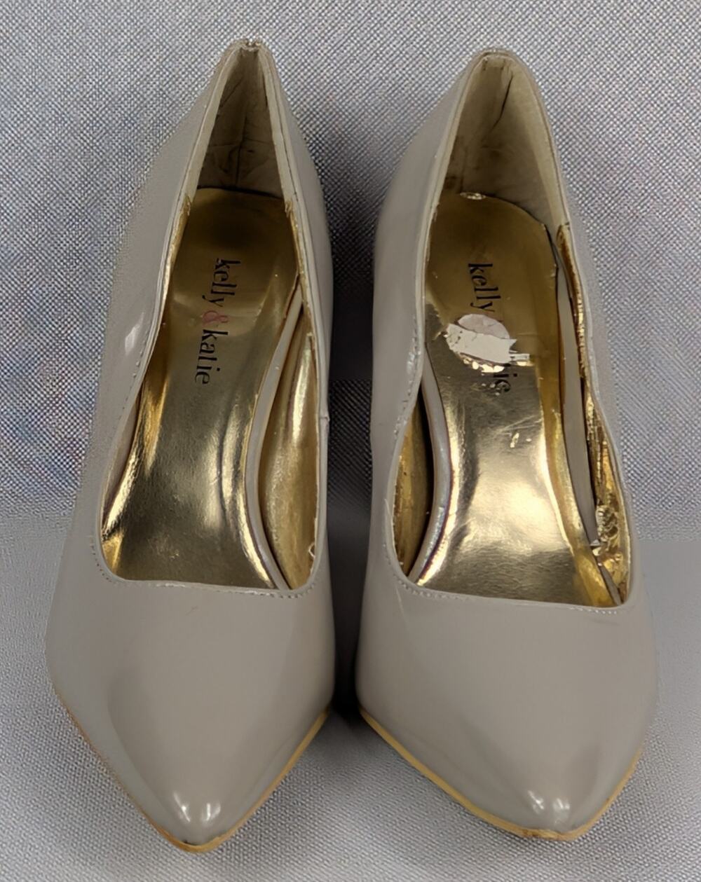 Kelly and Katie Nude Beige Stiletto Heels Women's US Size 7.5 Great Condition